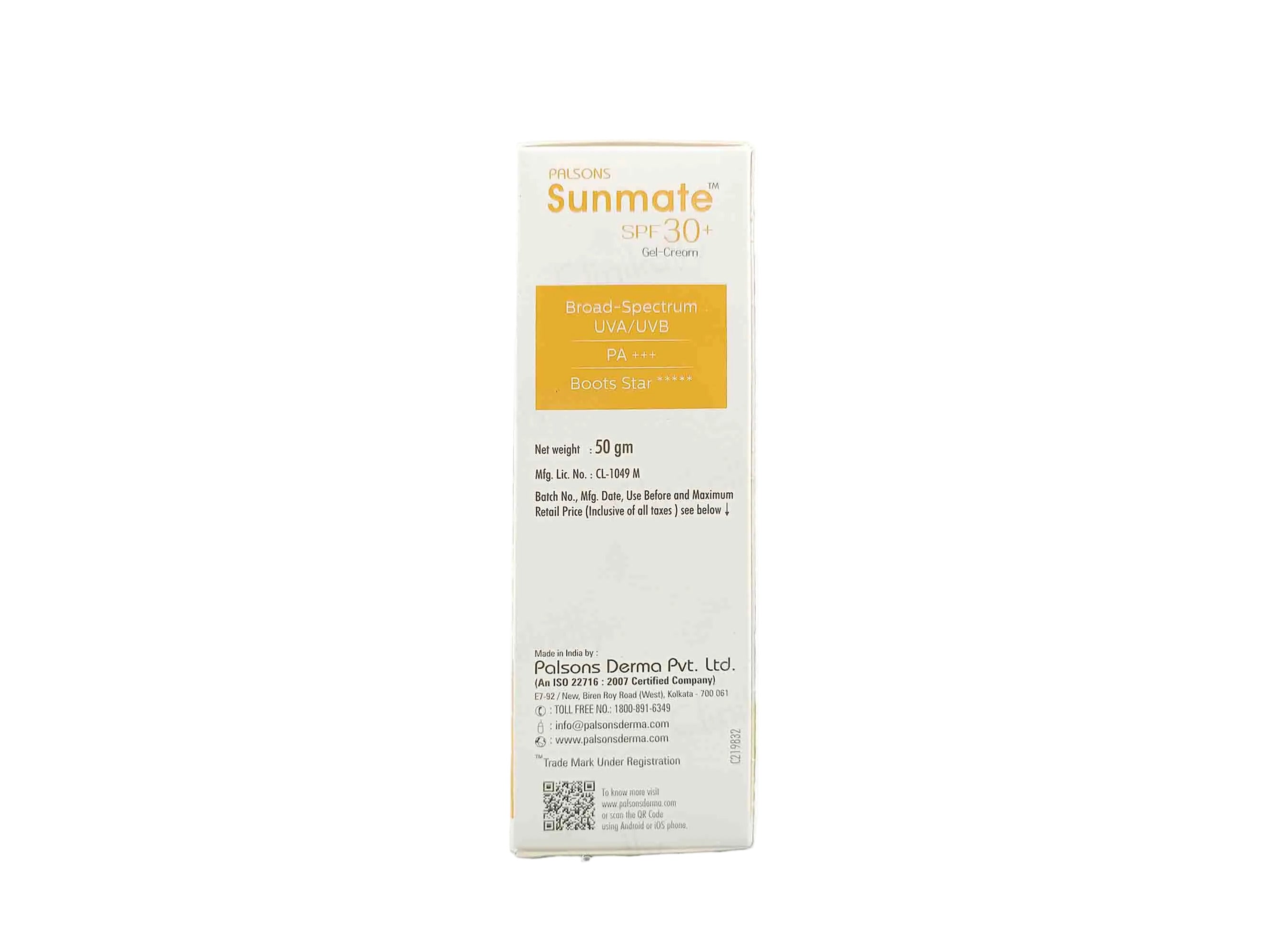 Palsons Sunmate Gel Cream SPF 30+