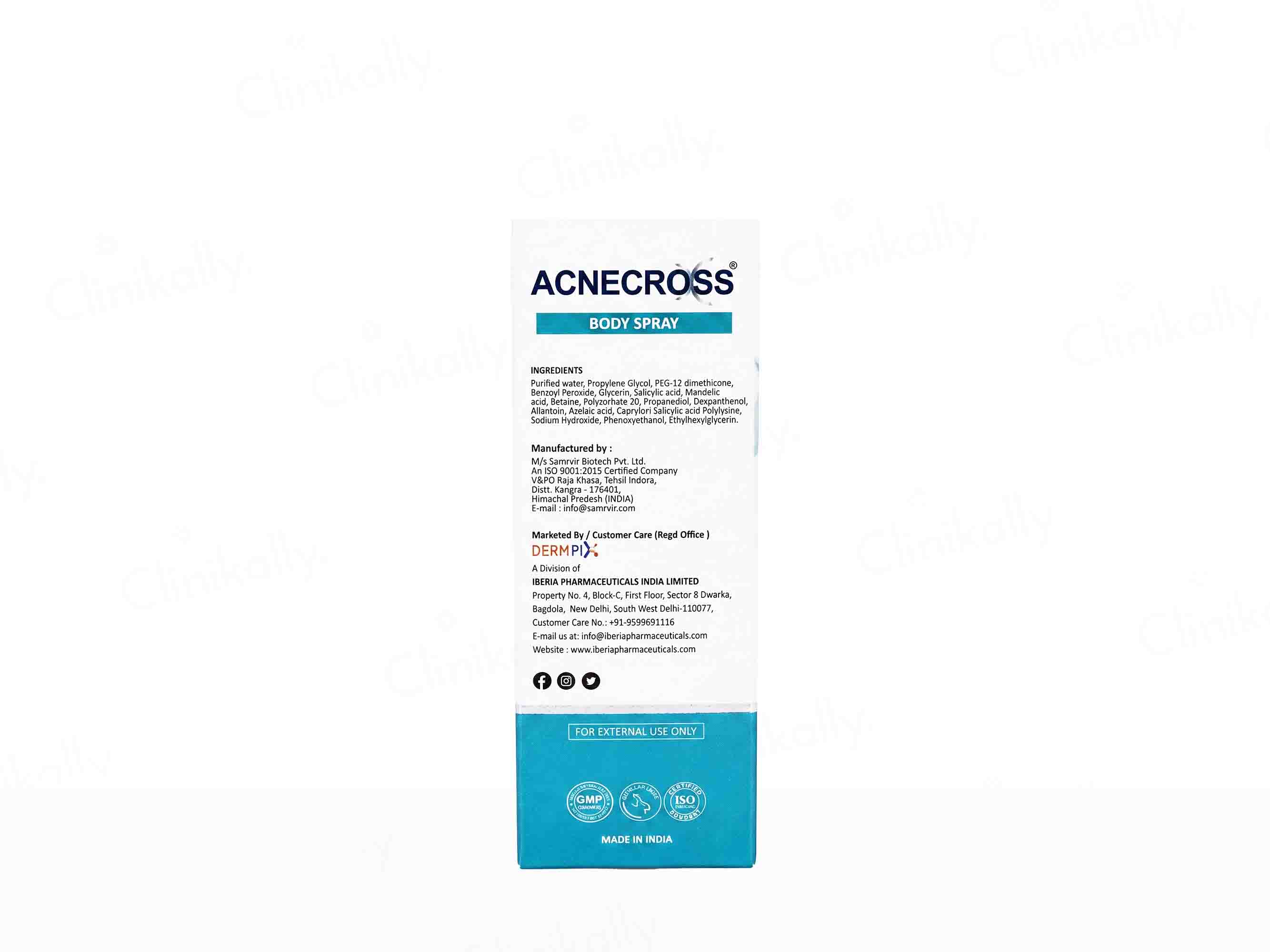 Acnecross Acne Control Body Spray