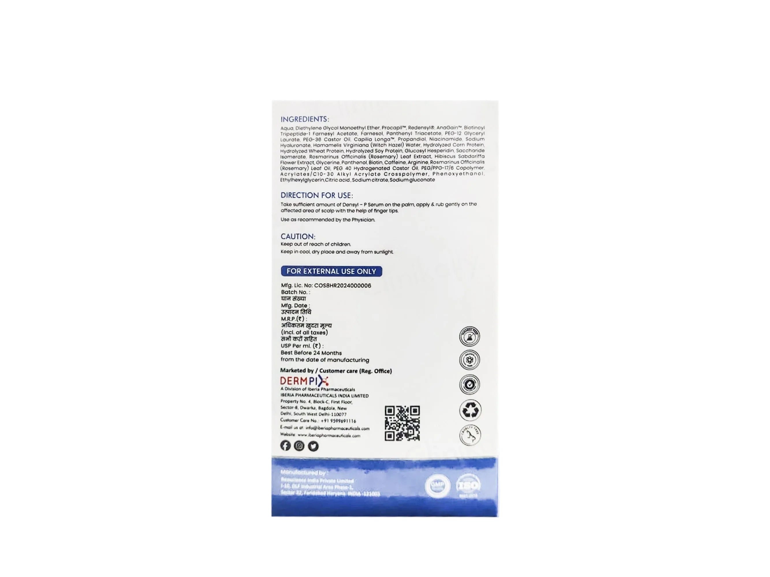 Densyl-P Advanced Hair Growth Serum
