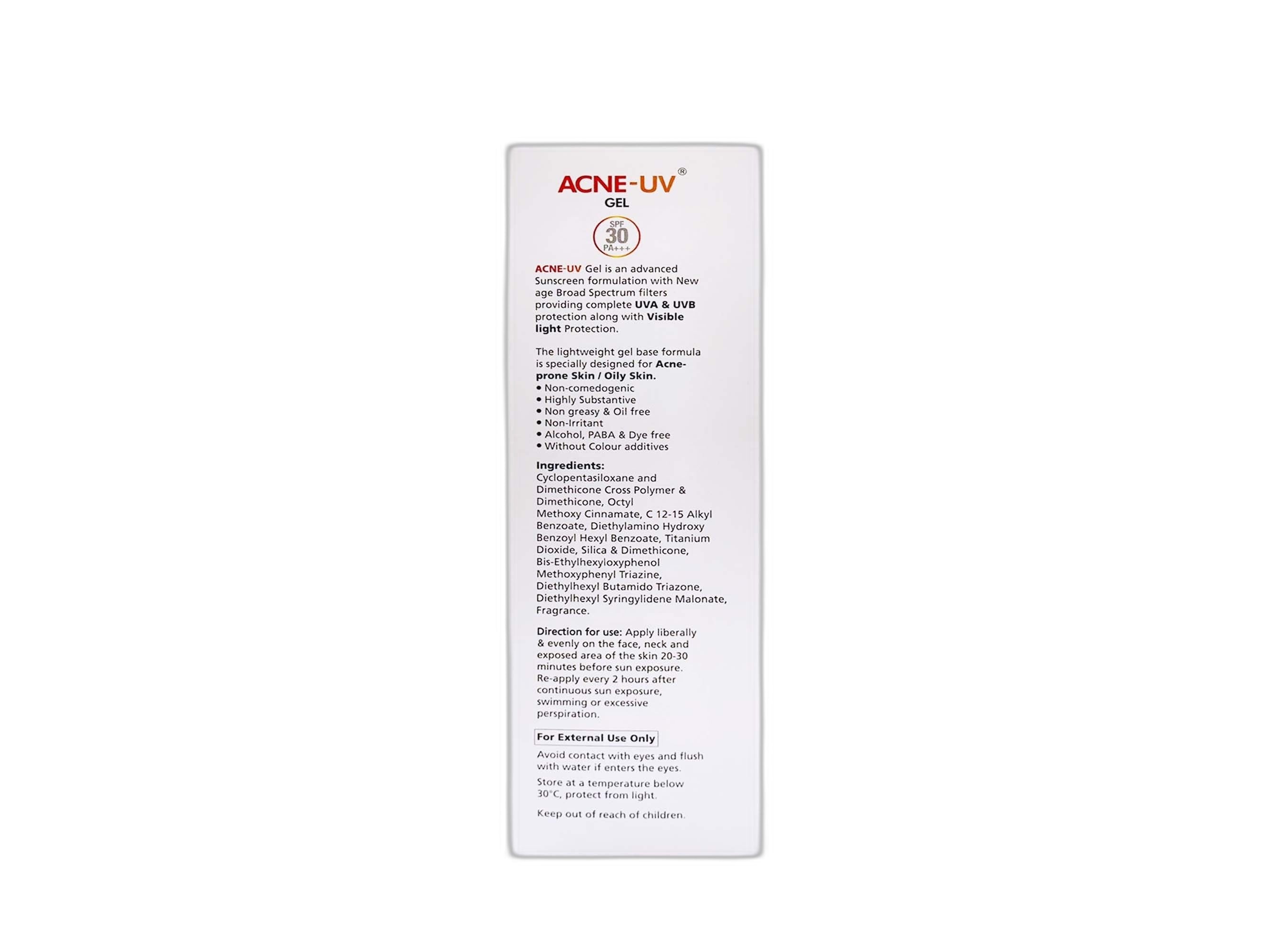 IPCA Acne-UV Silicone Sunscreen Gel SPF 30 PA+++