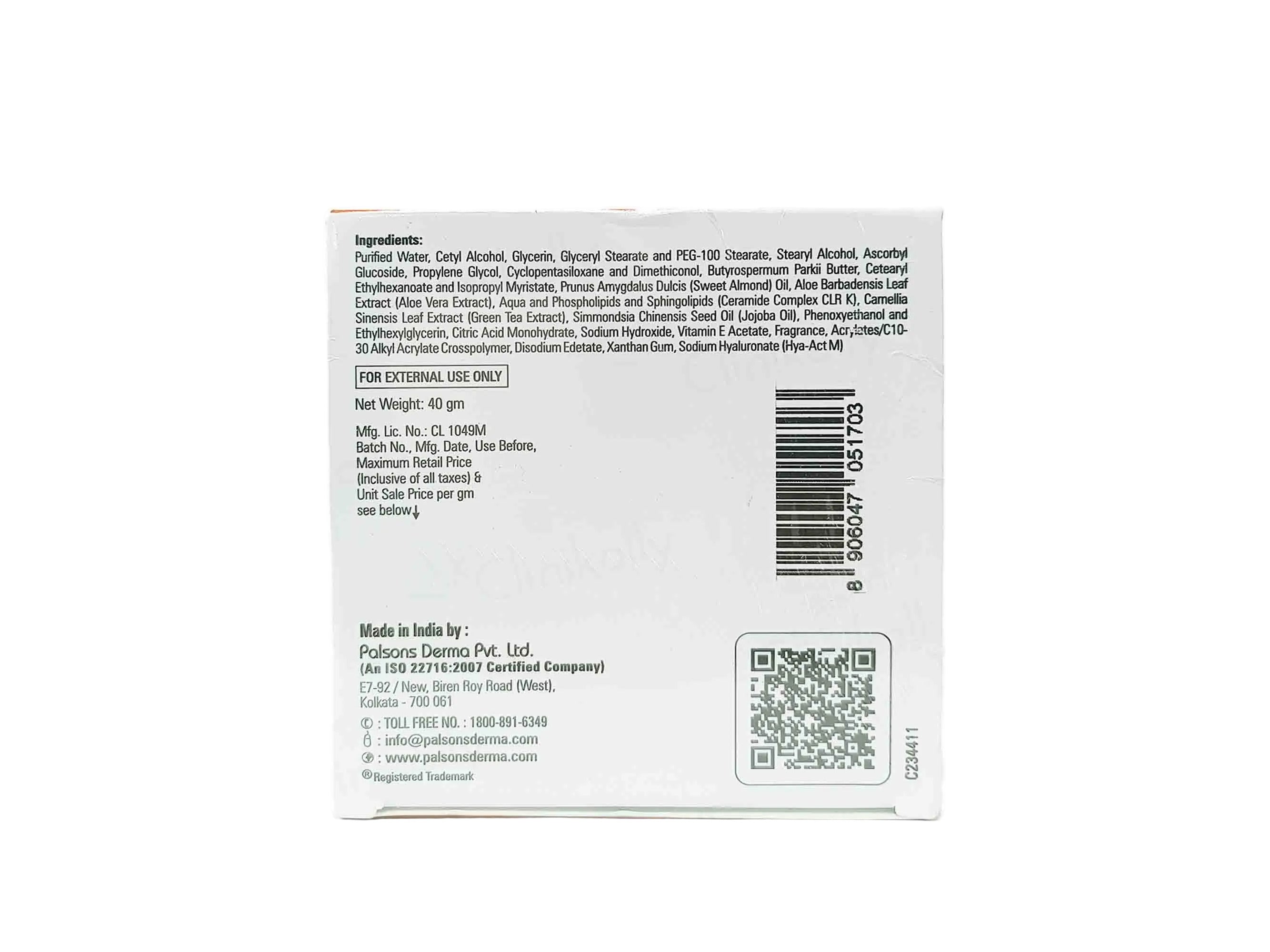 Palsons Renewderm Vit C Face Cream