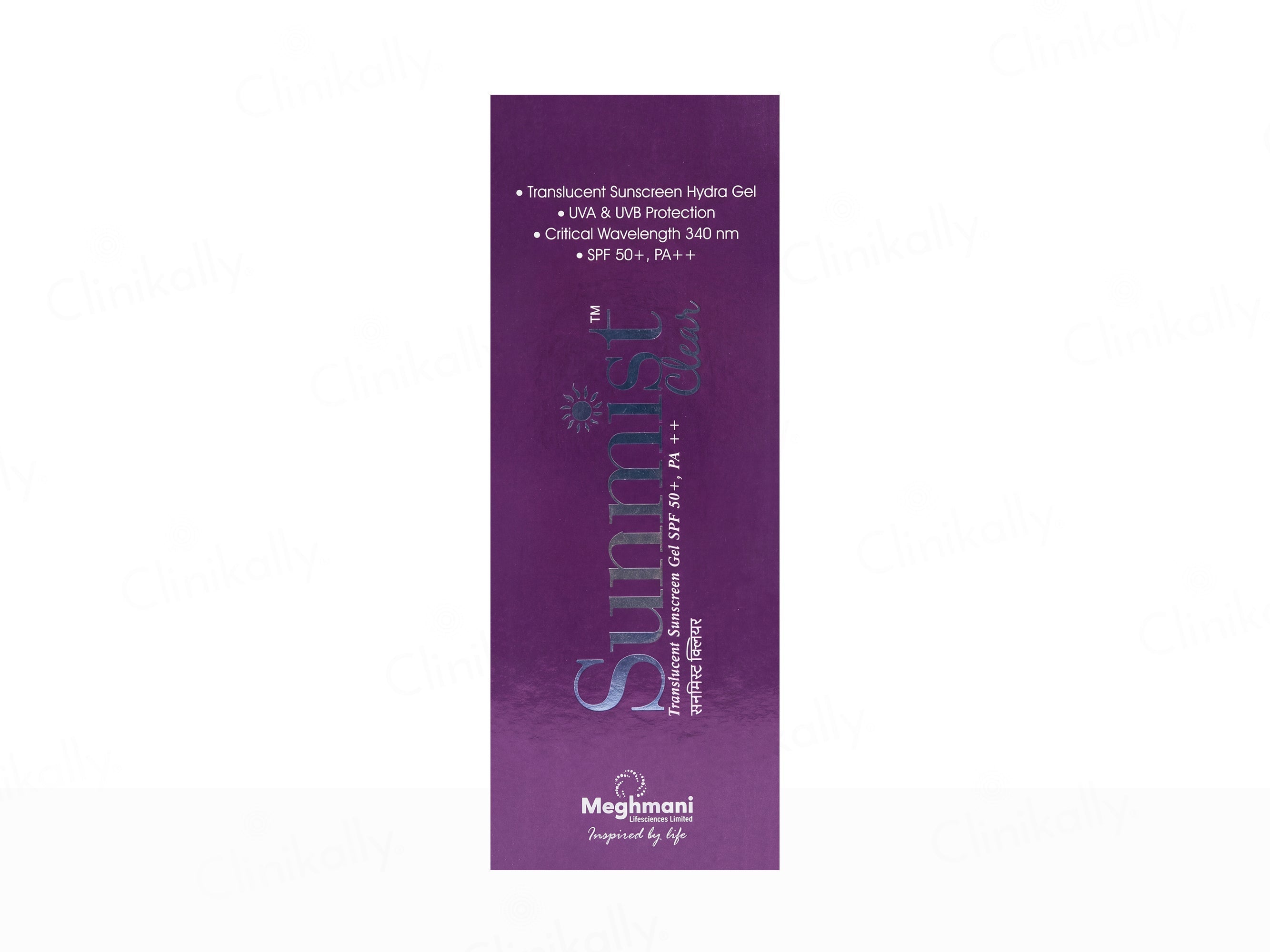 Sunmist Clear Translucent Sunscreen Gel SPF 50+ PA++