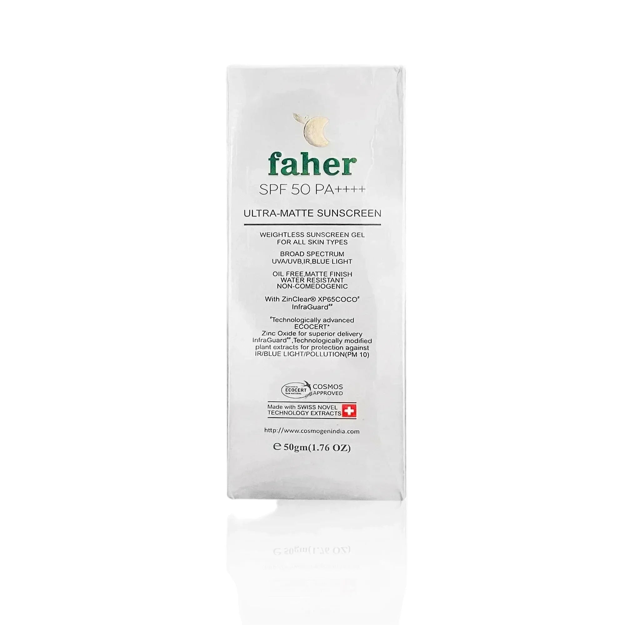 Faher Ultra Matte Sunscreen SPF 50 PA+++