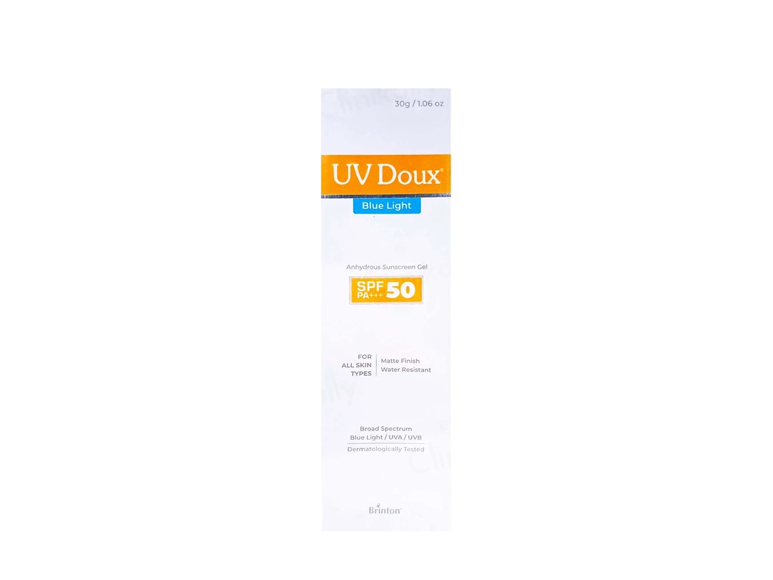 UV Doux Blue Light Anhydrous Sunscreen Gel SPF 50 PA+++