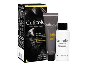 Cuticolor Hair Coloring Cream Black 2.0