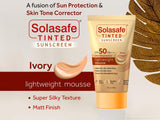 Solasafe Tinted Ivory Lightweight Mousse Sunscreen SPF 50 PA+++