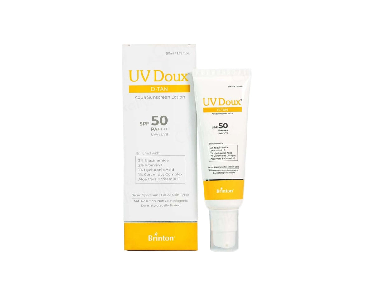 UV Doux D-Tan Aqua Sunscreen Lotion SPF 50 PA++++